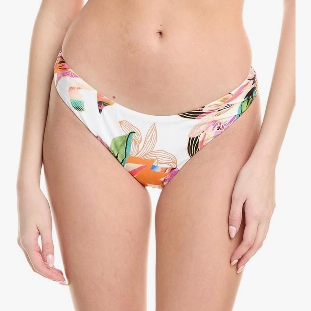NWT La Blanca Womens Hipster Swimsuit Bottoms Paradise City White